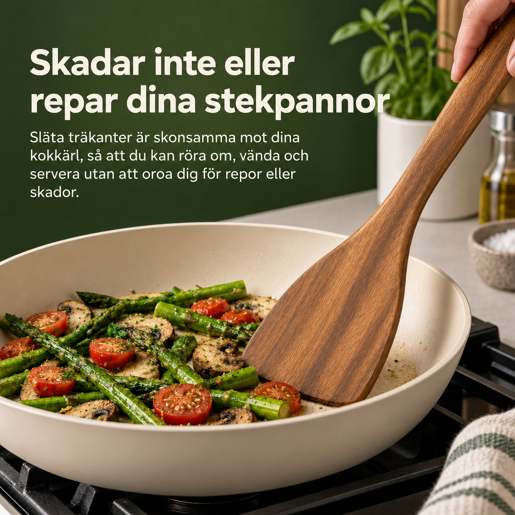 Köksredskap i akaciaträ