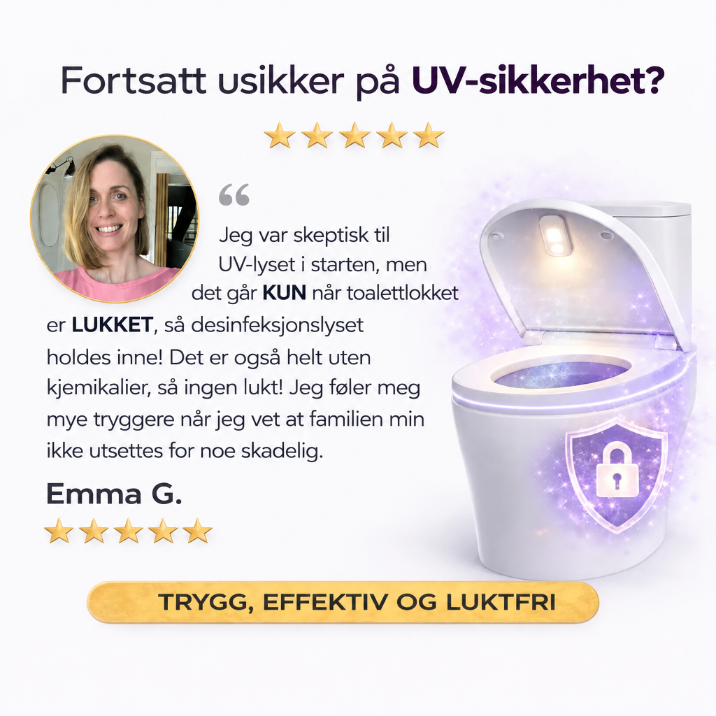 Stillera - Selvrensende UV-toalettdesinfiserer og nattlys