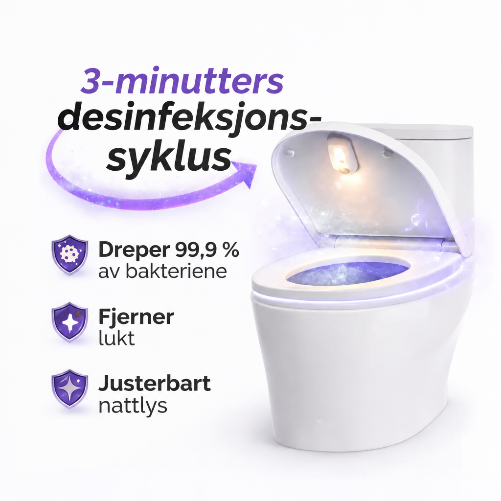 Stillera - Selvrensende UV-toalettdesinfiserer og nattlys
