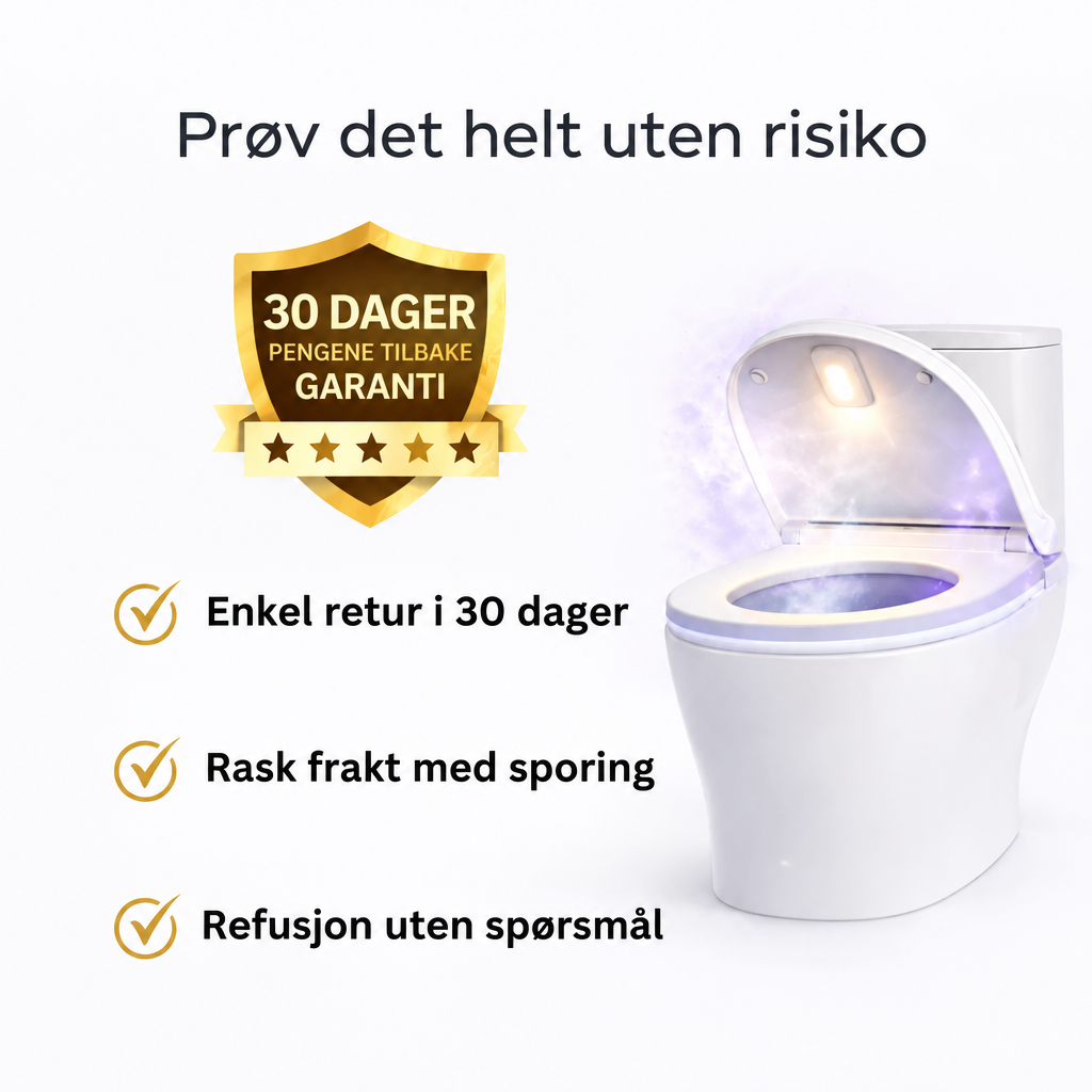 Stillera - Selvrensende UV-toalettdesinfiserer og nattlys
