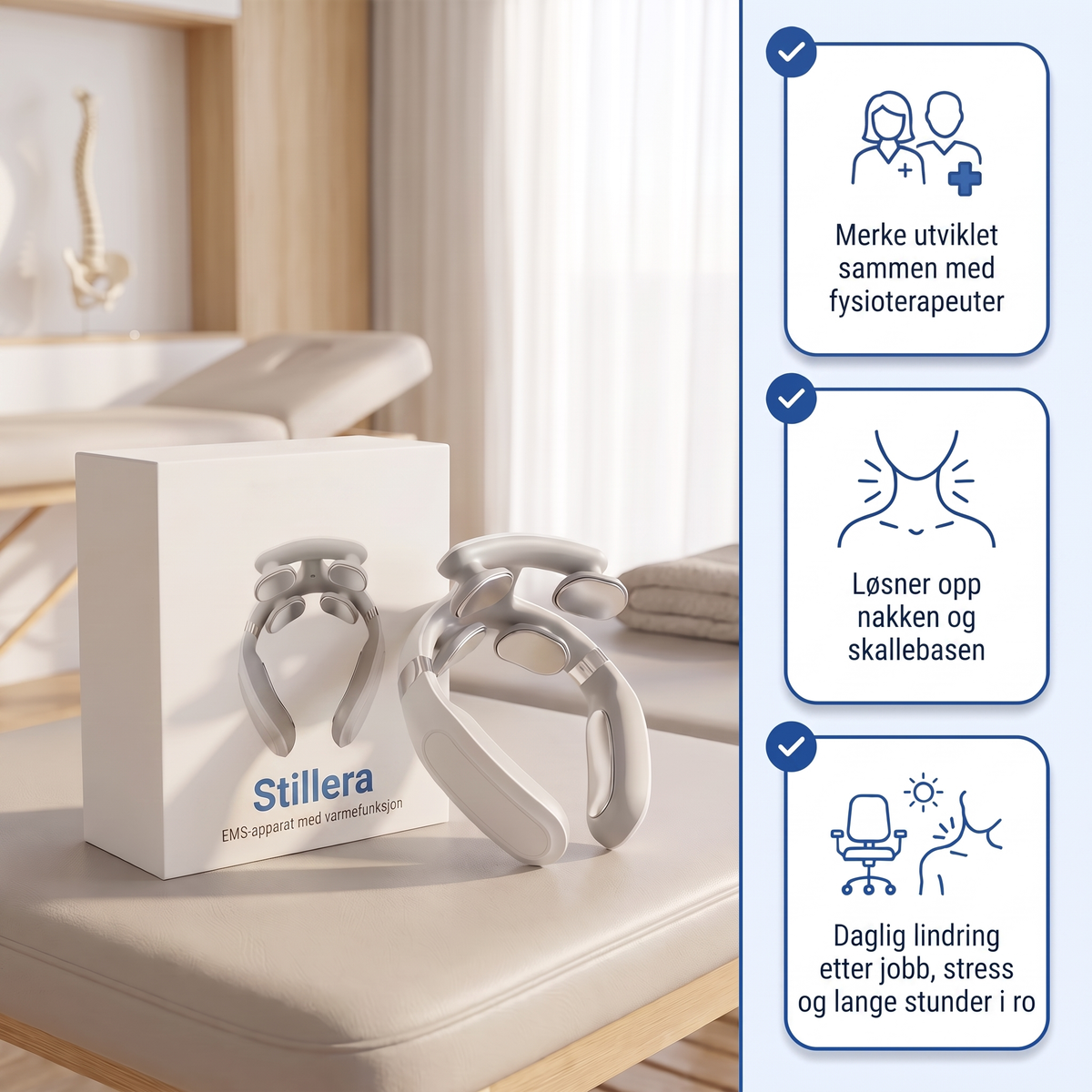 Stillera EMS™ – Nakkemassasje